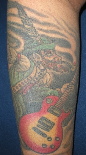 Leprechan-Les Paul Tattoo Leprechan-Les Paul Tattoo
